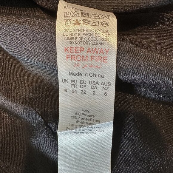 NWT PrettyLittleThing PLT Label Black Contrast Stitch Corset Top Women's Size 2 - Picture 4 of 9